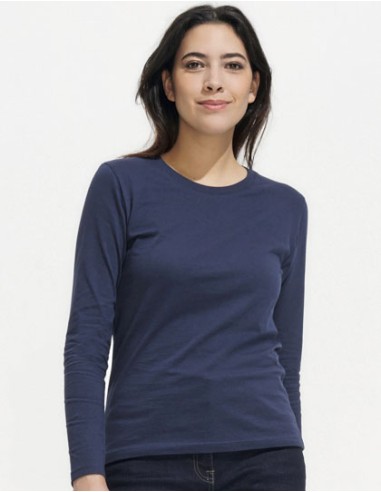 SOL-02075-Womens Long Sleeve T-Shirt Imperial